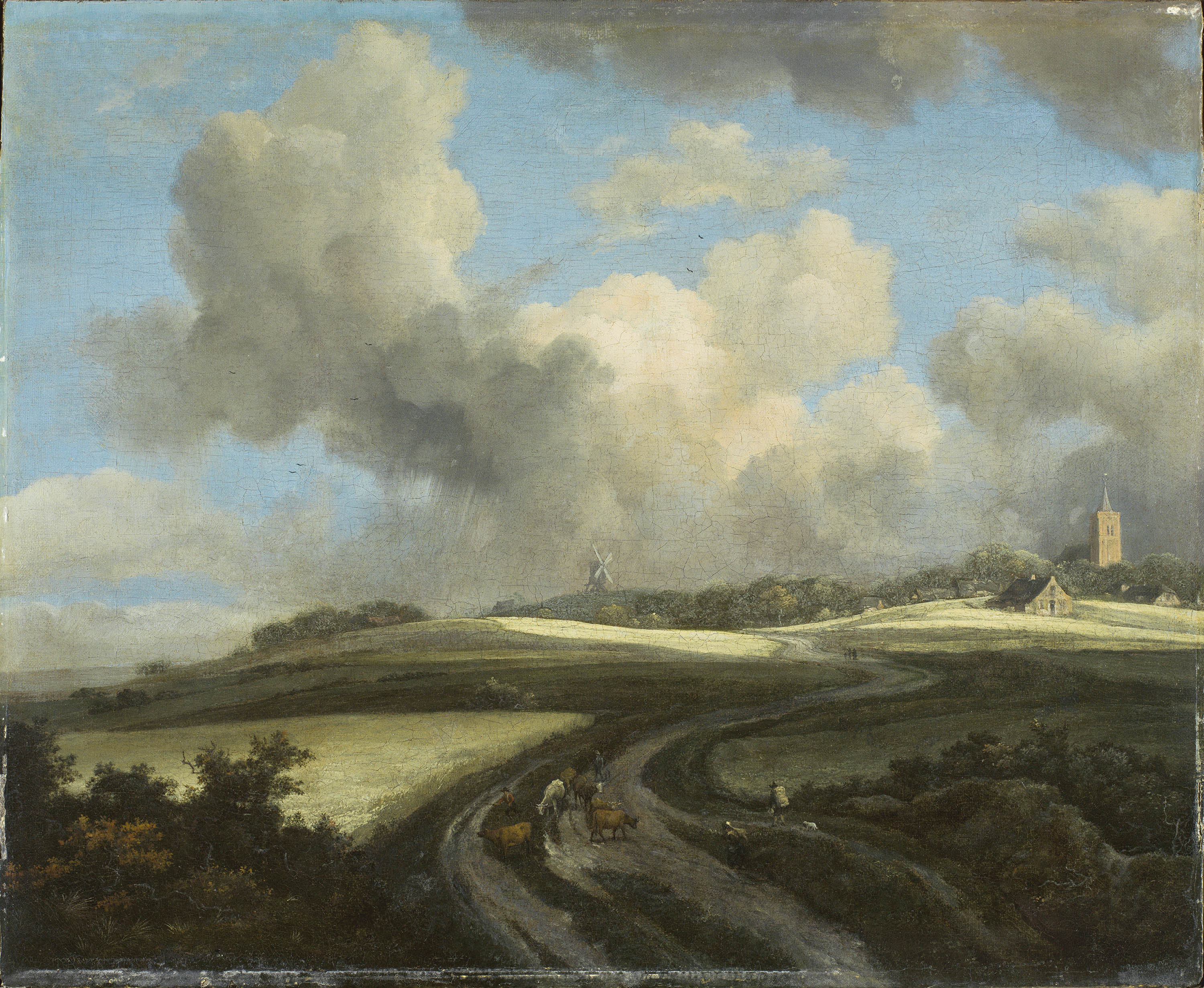 RUISDAEL_Camino atravesando